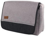 NOVOKIDS Geanta bebe NOVOKIDS Maraya PRO Care atasabila la carucior, Maner detasabil, Capacitate mare , dimensiuni 40X35X12 cm, Gri cu Maron (NKCAREBAGGRAY)