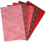 Tissu de Marie fat quarter csomag, 5 db patchwork pamutvászon, 50 x 57 cm/db, Romantic rose, 96594