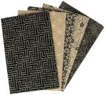 Tissu de Marie fat quarter csomag, 5 db patchwork pamutvászon, 50 x 57 cm/db, Mysterious Midnight, 96600