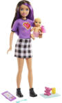 Mattel Papusa Barbie Skipper Babysitter INC- Skipper bruneta, cu bebelus (GRP11) Papusa Barbie