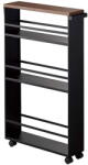 Yamazaki Etajeră de baie neagră din metal 47, 5x81 cm Tower - YAMAZAKI