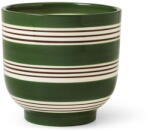 Kähler Design Ghiveci din ceramică Kähler Design Nuovo, ø 15 cm, alb-verde închis