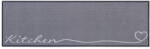 Hanse Home Covor tip traversă Zala Living The Kitchen is Open, 50 x 150 cm, gri Covor