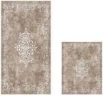 Foutastic Covorașe de baie gri/taupe 2 buc. 60x100 cm - Foutastic Covor baie