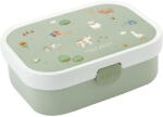 Mepal Cutie de gustări pentru copii albă/verde-deschis din plastic Little Farm by Little Dutch - Mepal