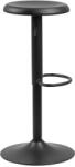 Actona Scaun de bar negru cu înălțime ajustabilă din metal (înălțime șezut 59 cm) Finch - Actona