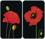 Maximex Protecții de aragaz 2 buc. din sticlă temperată 52x30 cm Poppy - Maximex