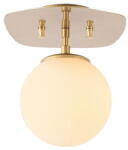 Opviq Plafonieră aurie cu abajur din sticlă 20x25 cm Well - Opviq lights