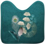 douceur d'intérieur Covoraș de baie turcoaz pentru WC 45x45 cm Ginkoblue - douceur d'intérieur Covor baie