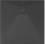 Welland Fekete kőhatású zuhanytálca 90 x 90 cm + ajándék szifonkészlet | Welland (GT-9090SS) (GT-9090SSB)