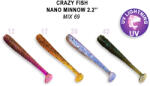 Crazy Fish Nano Minnow 55-M69-6 gumihal
