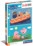 Clementoni Peppa malac Free Day 2x20 db-os puzzle Clementoni (24797)