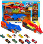Mattel Hot Wheels autófaló cápa és sárkány 10 db kisautóval (HNR38)