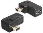 Delock USB-B mini 5 pin apa / anya adapter 90 -ban elforgatott (DL65448) (DL65448)