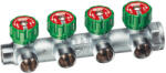 FAR Multifar szelepes osztó, 4 kör, eurokónuszos 1" KB4x3/4" (3824134EU)
