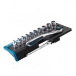 GROSS 12 részes Professional precíziós racsnis szett 120 fogas mechanizmus (14141) - aqua