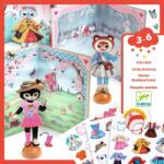 DJECO Öltöztető kiscicák - Matricás kreatív box - Little gardrobe - DJ09859