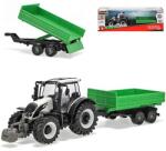 Bburago Farm 10cm Tractor cu Remorcă - Valtra N174 - Remorcă Basculantă (BB31676)
