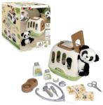 Smoby Echipament veterinar Smoby cu panda și cutie de transport 2 în 1 (340303)