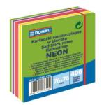 DONAU Blocnotes Donau 76 x 76 mm, amestec de culori neon, verde, 400 de coli