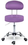  Háttámlás kozmetikai forgószék 8 féle színben - Praxi - Lila (ABH014)
