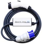 InChanet SPARK LINE 32 elektromos autó állítható otthoni töltő - (1x32A) 7, 4kW - 5m Type1 kábellel SL-74kW-5M-T1