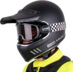 W-Tec Bukósisak W-TEC Black Heart Retron Chesster motoros szemüveggel Simple Silver M(57-58)