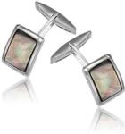  Ezüst Mandzsettagomb Gyöngyházzal - Férfi - Klasszikus