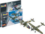 Revell Combat Set Bf109G-10 & Spitfire Mk. V 1: 72 makett készlet kiegészítőkkel (63710) (63710)
