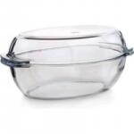  Sütőtál fedővel 4, 9 liter ovális üveg Borcam 3359052 (3359052)