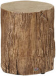 HOMCOM Fa törzs hatású lerakóasztal, 4 állítható lábbal, 37 x 37 x 43 cm (839-528V00ND)