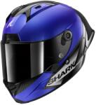 Shark Aeron-gp Blank Sp Bukósisak+plexivel, Karbon-kék-sötétszürke