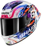 Shark Aeron-gp Replica Zarco Gp De France Bukósisak+plexivel, Karbon-rózsaszín-kék