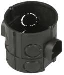 Gao Szerelvénydoboz, sorolható, 62mm mély, IP20 60mm Ř, 62mm, fekete (5239H)