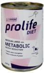 Prolife PROLIFE Diet Metabolic Weight Reduction, M-XL, Pui și Miel, dietă veterinară, conservă hrană umedă câini, obezitate, (în aspic), 400g