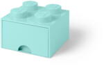 LEGO® Cutie pătrată pentru depozitare LEGO®, albastru deschis