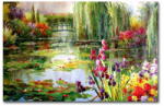 Wallity Reproducere tablou pe pânză Impressionist Garden, 70 x 45 cm
