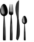 Orion Tacâmuri negre din oțel inoxidabil 24 buc. Black Luxure - Orion Tacam