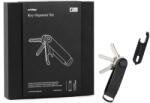 Orbitkey 2.0 elasztomer kulcstartó ajándékcsomag (fBlack & Black Hardware) + fekete Multitool v2