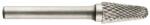 Fe Powertools KEL kúpos-kerekorrú keményfém carbide fejű turbómaró (rotormaró). Fej: 12x25mm. Szár: 6mm (FE-804-1201)