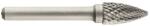 Fe Powertools SPG ívelt-hegyes keményfém carbide fejű turbómaró (rotormaró). Fej: 12x25mm. Szár: 6mm (FE-803-1202)