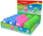  Hegyező 1 lyukú radírral és porkefével 24 db/display Keyroad Rocky Docky vegyes színek