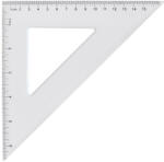  Vonalzó háromszög 45° 16cm, műanyag - tobuy