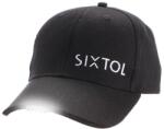 SIXTOL LED siltes sapka B-CAP 25lm lámpával, újratölthető, USB, fekete (SX5030)
