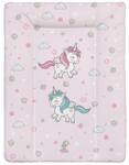 Color pelenkázó lap puha kicsi 70x50cm unikornis rózsa - neobaby