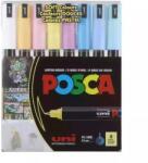 uni Marker cu vopsea Posca PC-1MR, varf 0.7 mm, culori pastel, 8 culori/set M1481
