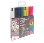 uni Marker cu vopsea Posca PC-1MR, varf 0.7 mm, 8 culori/set M1480