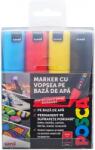 uni Marker cu vopsea Posca PC-8K, varf 8 mm, 4 culori/set M1507