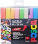 uni Marker cu vopsea Posca PC-5M, varf 1.8-2.5 mm, 8 culori/set M1486
