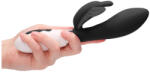 Alexios - vibrator cu fluture și stimulare clitoris - negru (8714273929587) Vibrator